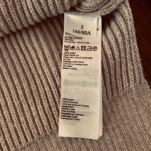 All Saints “Eloise Jumper” gray cotton sweater, S - Picture 7 of 7